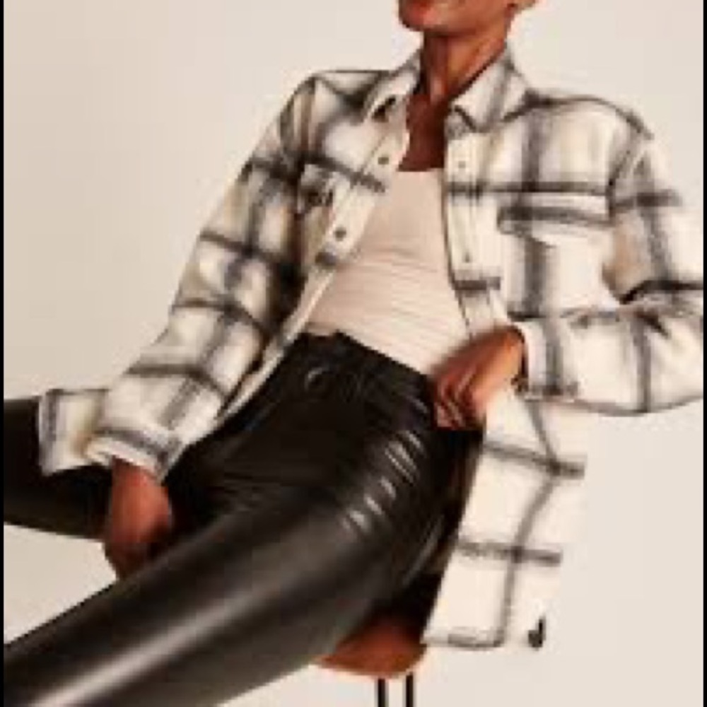 Abercrombie Women Cozy Shirt Jacket Size S